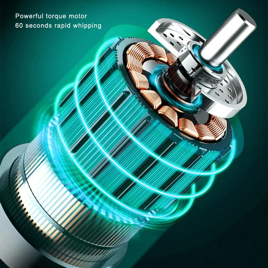 Egg Beater Electric Mixer Kitchen Gadget Quick Charging Battery-operating Convenience USB Charge Adjustable 4 Gears Pink