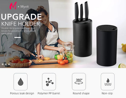 Removable Kitchen Knife Holder 22cm - Drainable Chef Knife Stand