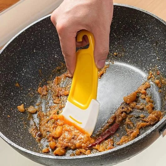 Silicone Cleaning Spatula - Flexible Kitchen Scraper for Pots & Pans