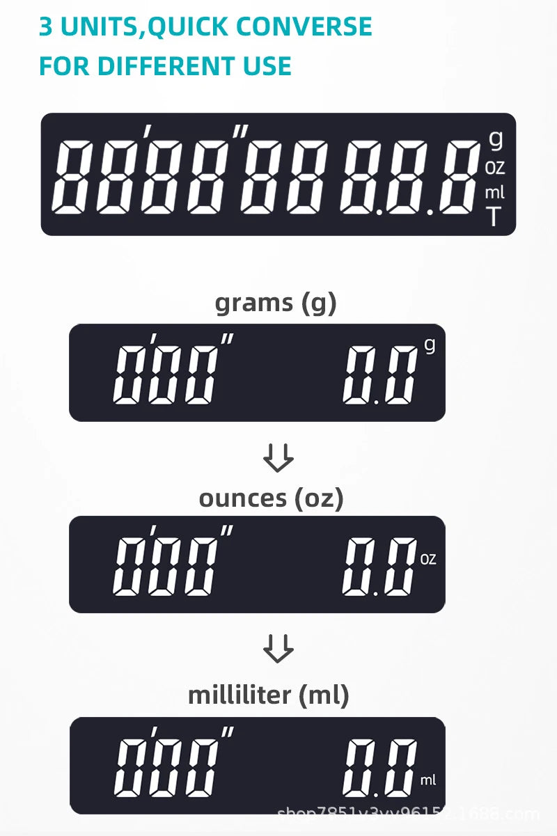 Digital 3kg/0.1g Kitchen Scale with Timer Balance for Precise Baking and Cooking- Kitchen Gadgets Accessories for Home Chefs