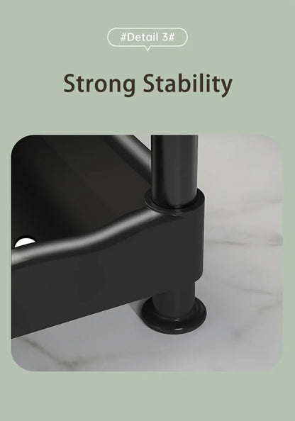 3-Tier Kitchen Spice Rack Organizer - Corner Countertop Seasoning Shelf with Chopstick Holder