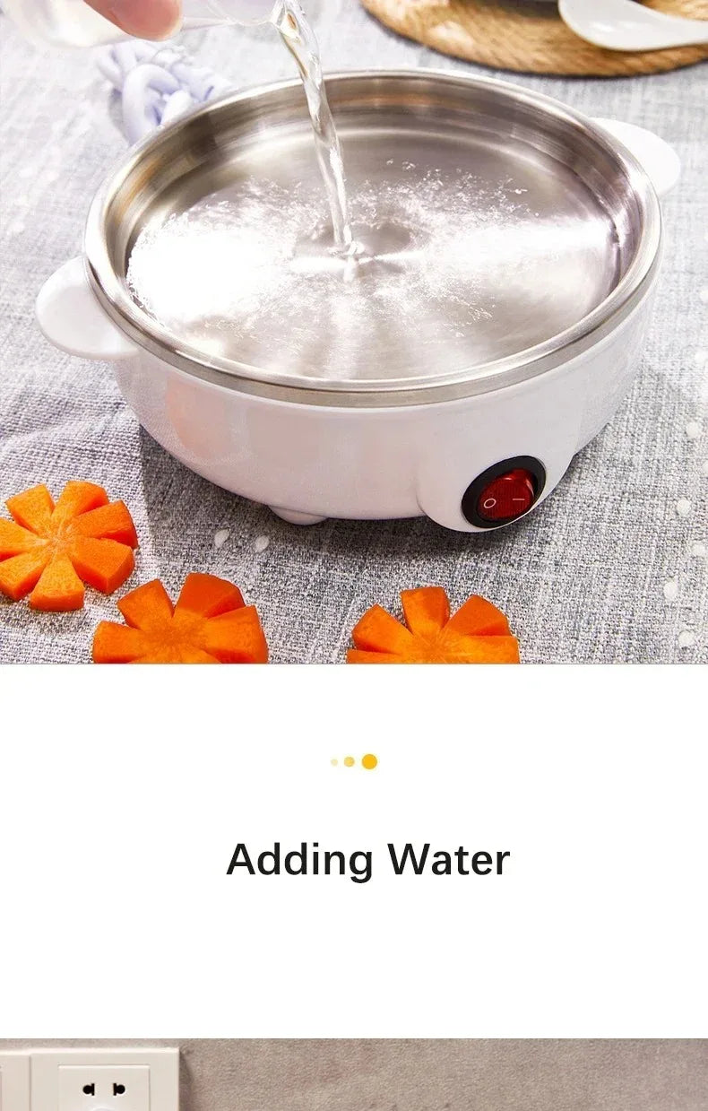 Electric Egg Cooker - Automatic Double Layer Steamer for Perfect Eggs Every Time