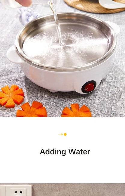 Electric Egg Cooker - Automatic Double Layer Steamer for Perfect Eggs Every Time