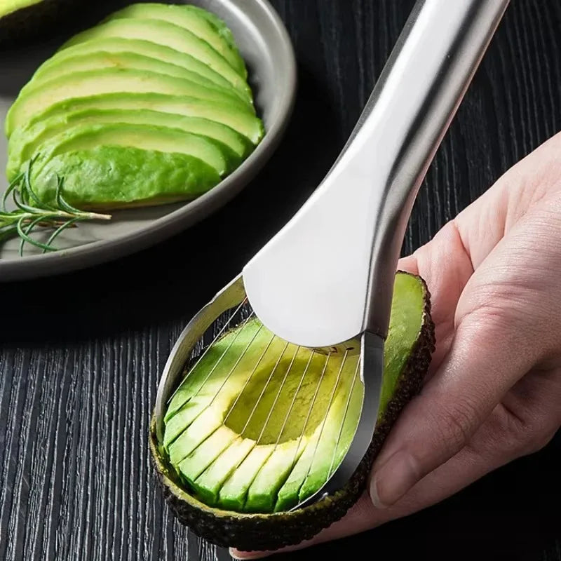 Avocado Slicer Tool - 3-in-1 Stainless Steel Fruit Cutter & Pitter