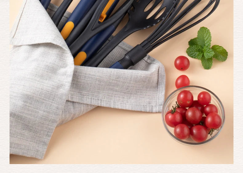 Heat Resistant Silicone Kitchen Utensils Set - Non-Stick Safe Cooking Tools