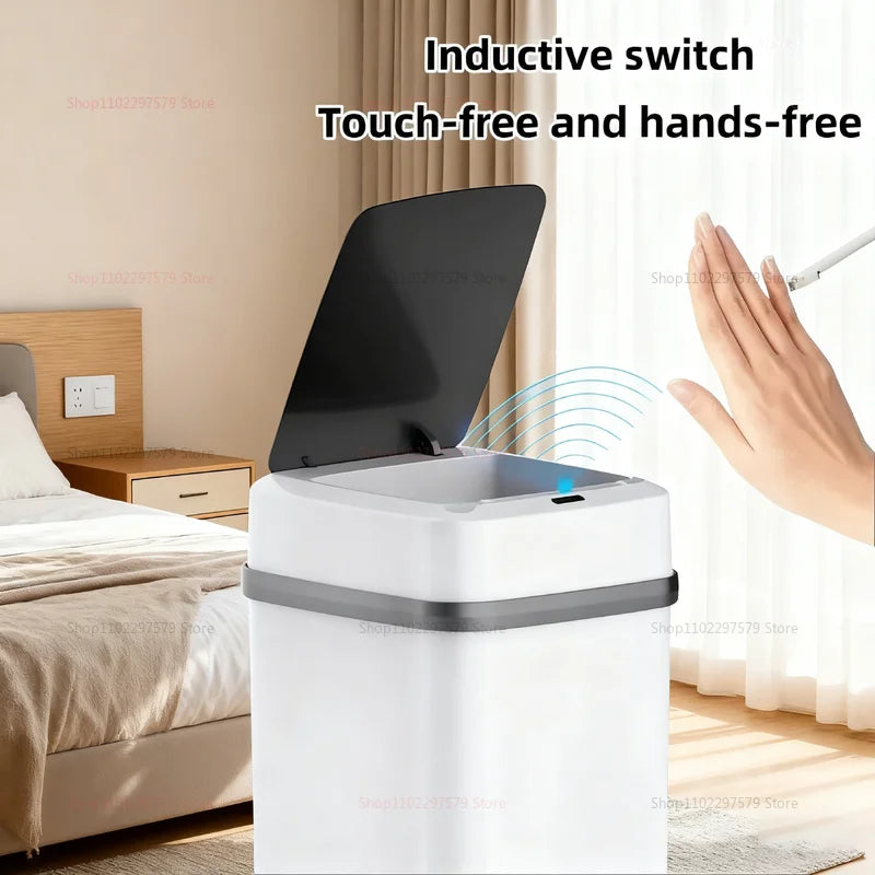 13L Smart Touchless Trash Bin - Automatic Motion Sensor Waste Basket