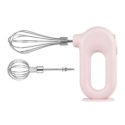 Egg Beater Electric Mixer Kitchen Gadget Quick Charging Battery-operating Convenience USB Charge Adjustable 4 Gears Pink