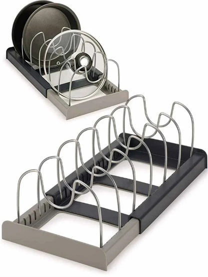 Adjustable Sink Drain Shelf - Kitchen Dish Drying Rack Organizer