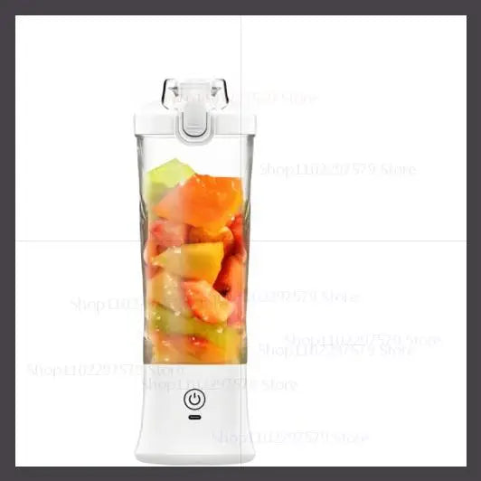600ml Portable Blender - 4000mAh USB Rechargeable Smoothie Maker with 6 Blades