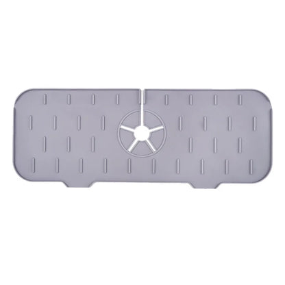 Silicone Faucet Mat - Absorbent Sink Splash Guard & Drain Pad