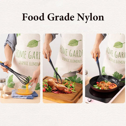 Heat Resistant Silicone Kitchen Utensils Set - Non-Stick Safe Cooking Tools