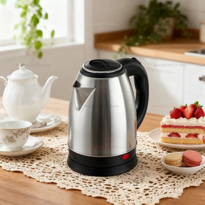 1.8L Stainless Steel Electric Kettle - 1500W Fast Boiling Water Kettle