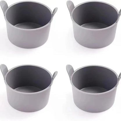 Silicone Egg Poacher Cups for Air Fryer - Reusable Egg Cooker Molds (1pc/4pcs)