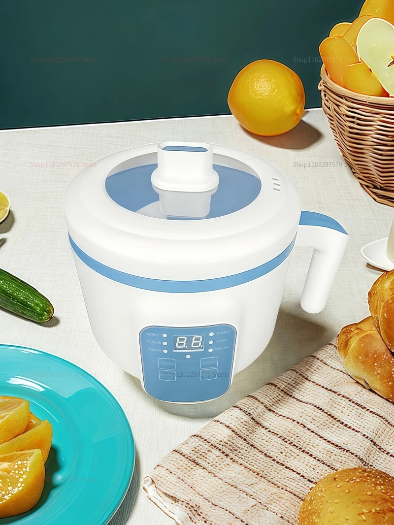 Electric Hot Pot Cooker for 1-2 People Multifunction Non-Stick Pan Stew Soup Rice Maker Electric Meal Appliance for Small