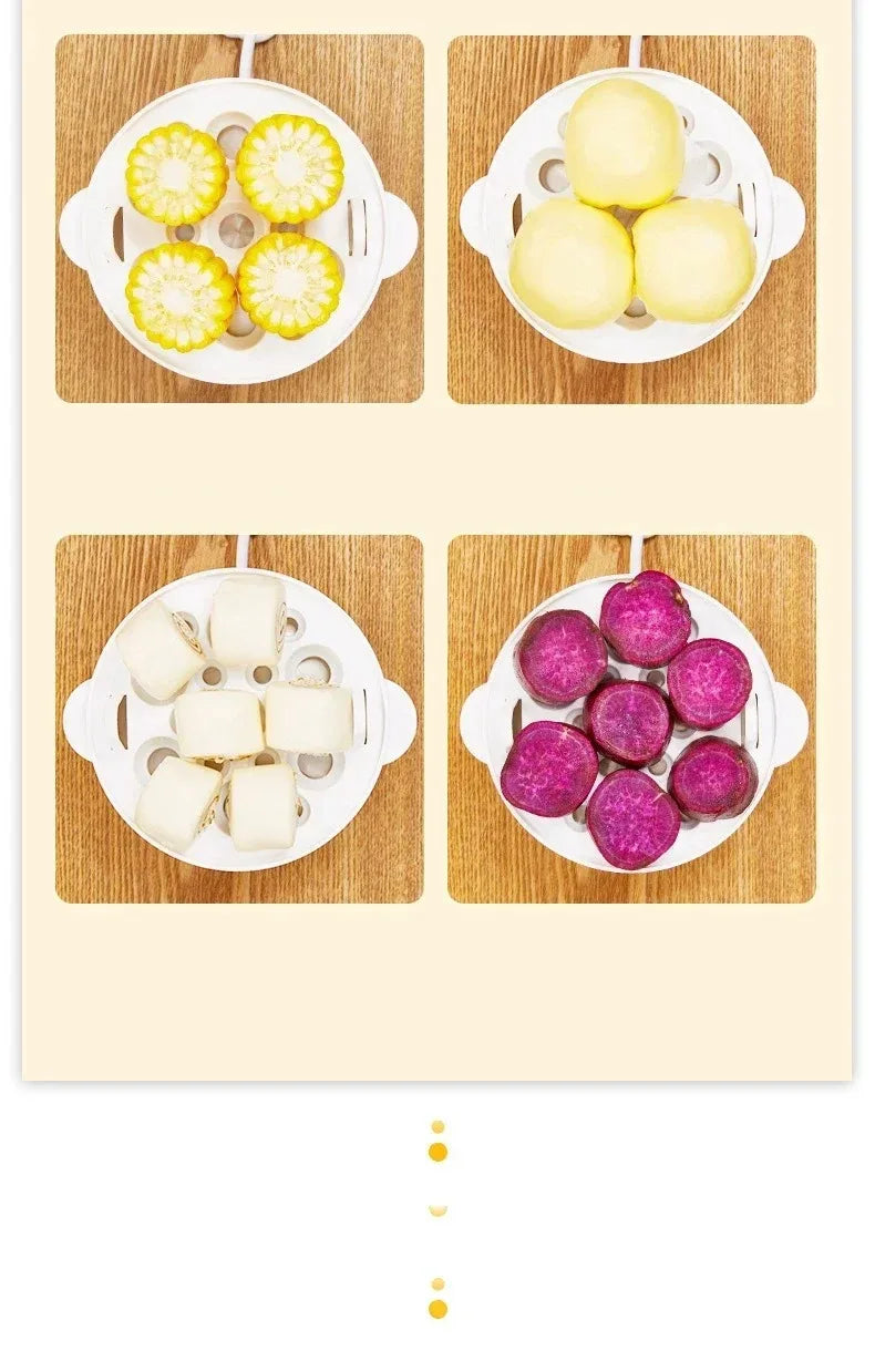 Electric Egg Cooker - Automatic Double Layer Steamer for Perfect Eggs Every Time