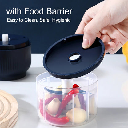 250ml Mini Electric Garlic Chopper - USB Rechargeable Wireless Food Processor