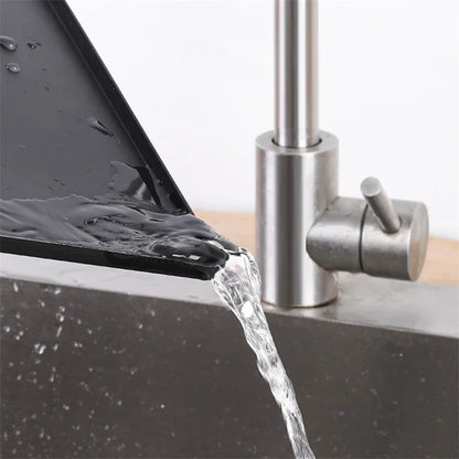 Adjustable Sink Drain Shelf - Kitchen Dish Drying Rack Organizer