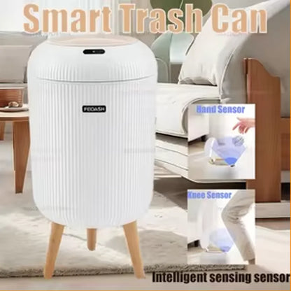 Smart Sensor Trash Can - 10L Automatic Touchless Kitchen Bin with Lid