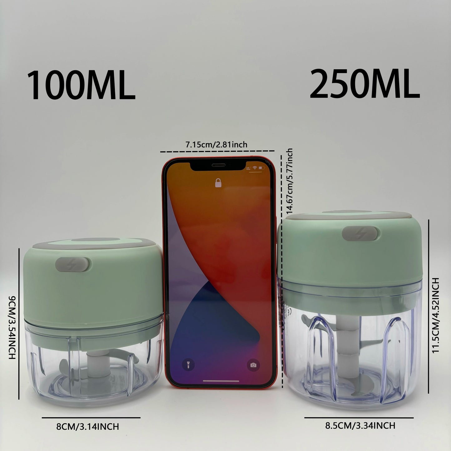 Elektrische keukenvoedselhakker Mini knoflookstamper crusher USB draagbare vleesmolen Groentehakker voor keukengadgets