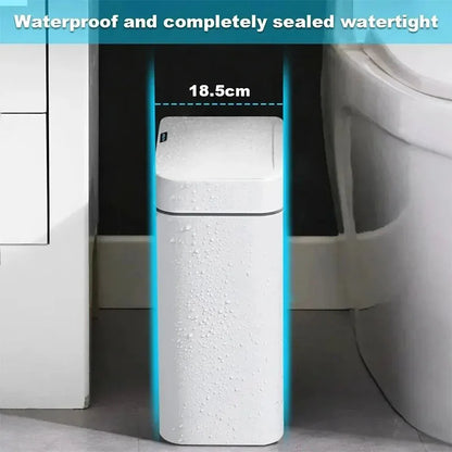 15L Smart Automatic Sensor Trash Bin - Touchless Waste Basket for Kitchen & Bathroom