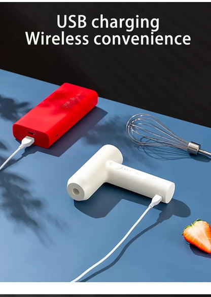 Draadloze elektrische keukenmixer - Draagbare 3-snelheden eierklopper voor bakken