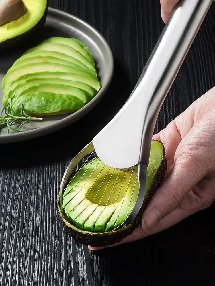 Avocado Slicer Tool - 3-in-1 Stainless Steel Fruit Cutter & Pitter