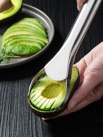 Avocado Slicer Tool - 3-in-1 Stainless Steel Fruit Cutter & Pitter
