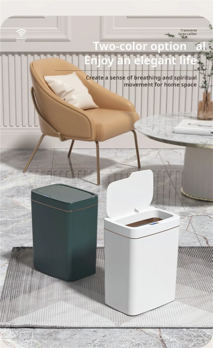 15L High-Quality Touchless Smart Sensor Trash Bin - Waterproof Automatic Waste Bin