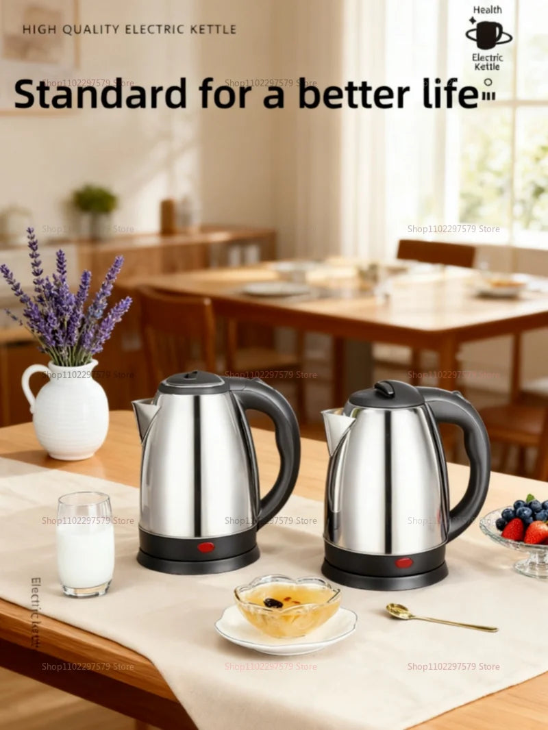1.8L Stainless Steel Electric Kettle - 1500W Fast Boiling Water Kettle