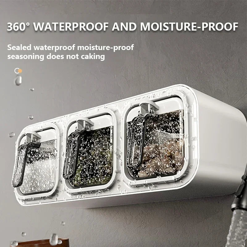 Aan de muur te bevestigen kruidenrek organizer - Keukenkruidenpotjes met deurbevestiging