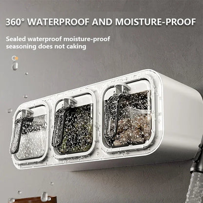 Aan de muur te bevestigen kruidenrek organizer - Keukenkruidenpotjes met deurbevestiging