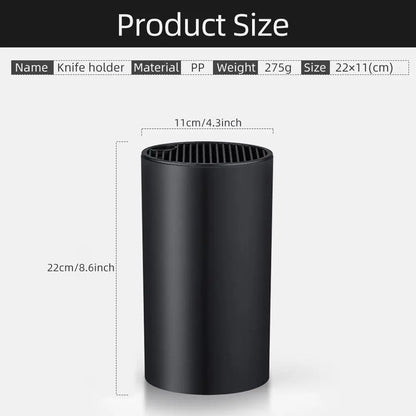 Removable Kitchen Knife Holder 22cm - Drainable Chef Knife Stand