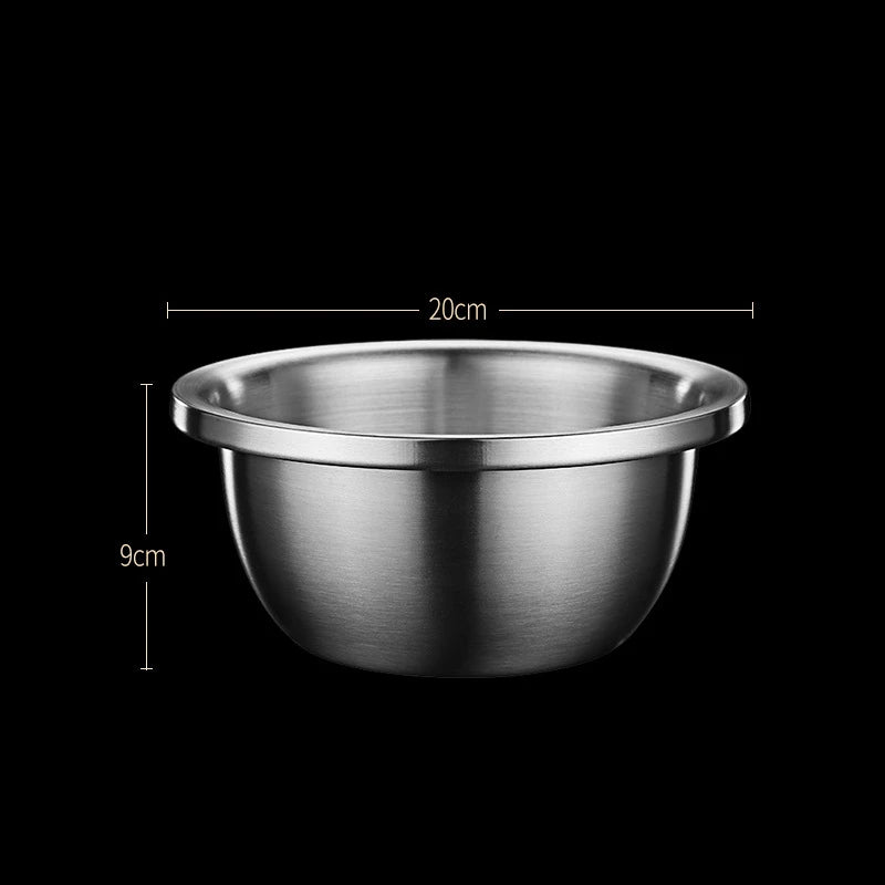 Stainless Steel Drain Basket Colander Round Rice Cleaning Sieve Fruit Vegetable Washing Basin Strainer Filter Kitchen Utensils