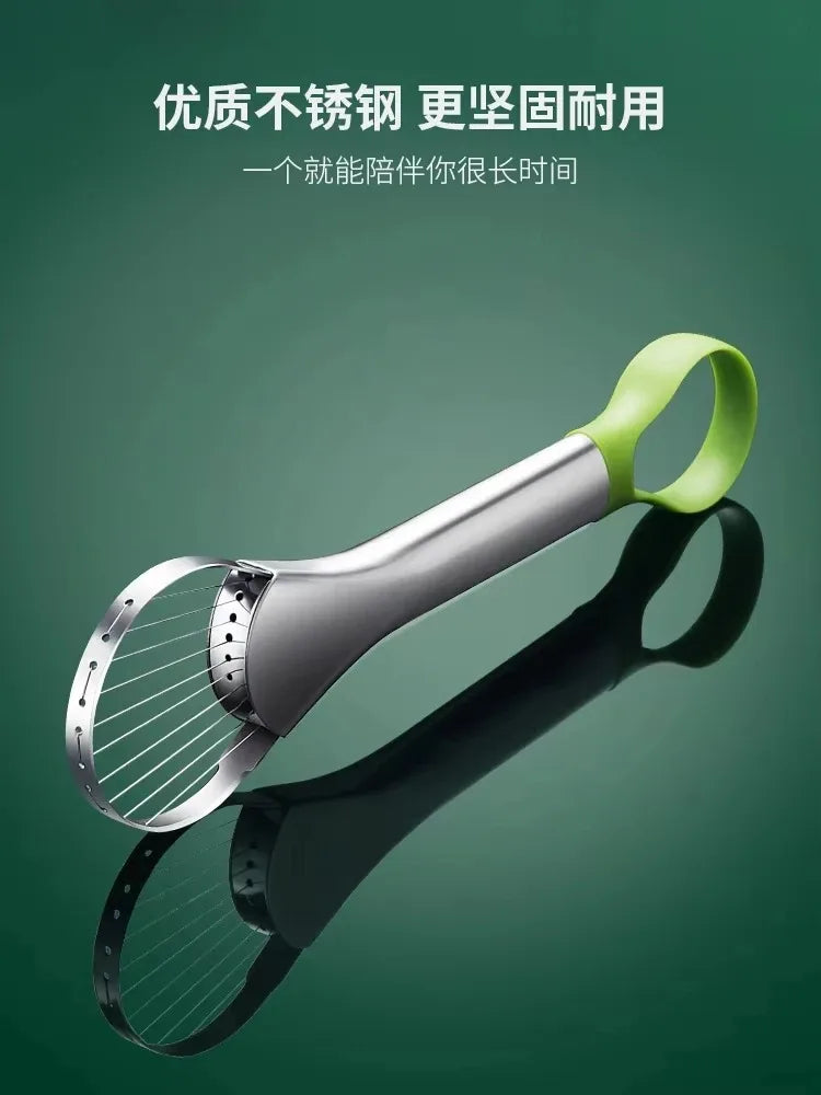 Avocado Slicer Tool - 3-in-1 Stainless Steel Fruit Cutter & Pitter
