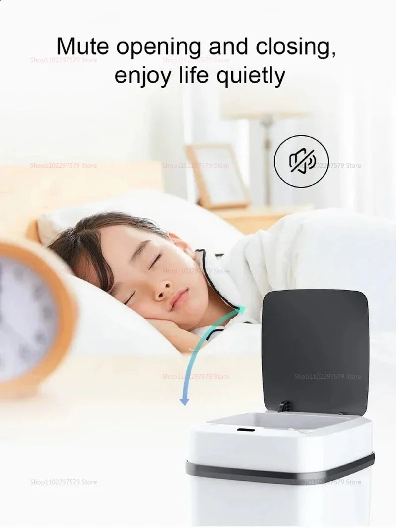13L Smart Touchless Trash Bin - Automatic Motion Sensor Waste Basket